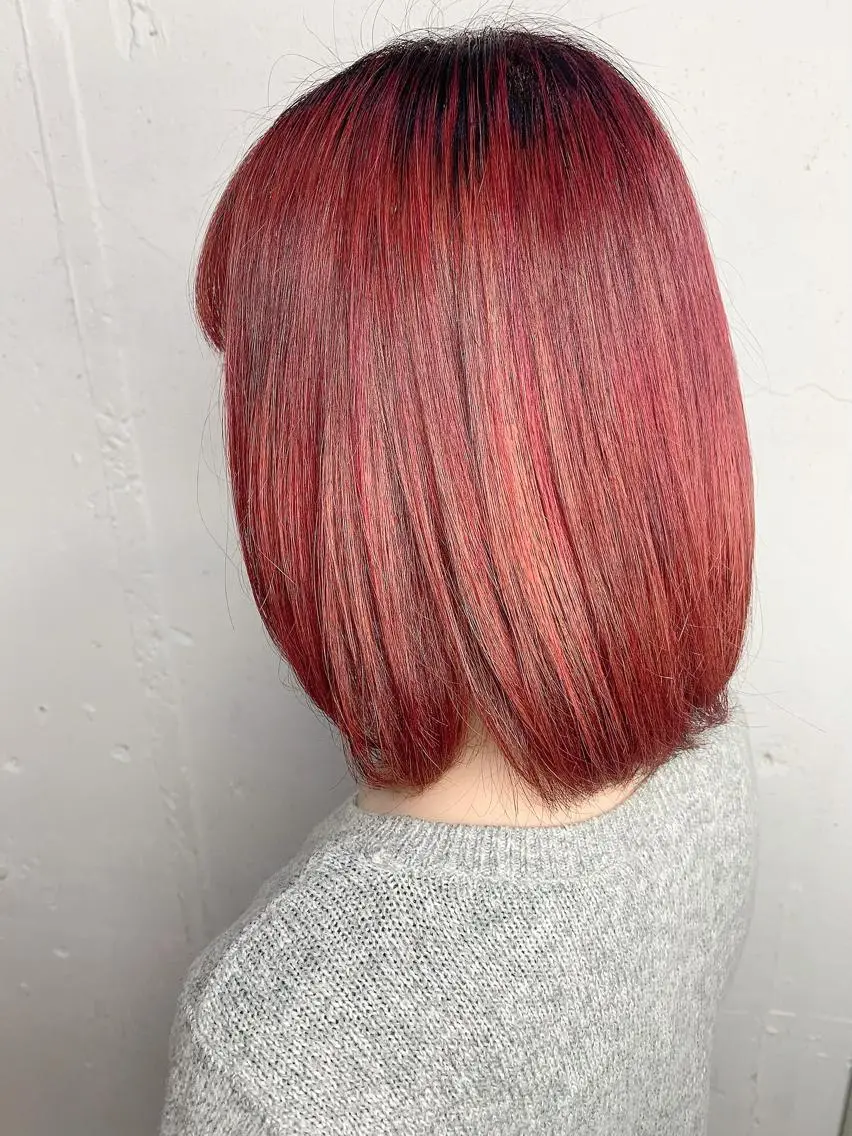 ミディアム カラー カット ヘアカラー トリートメント 💛丁寧さNo.🥇 🧸片山智裕💛のヘアスタイル
