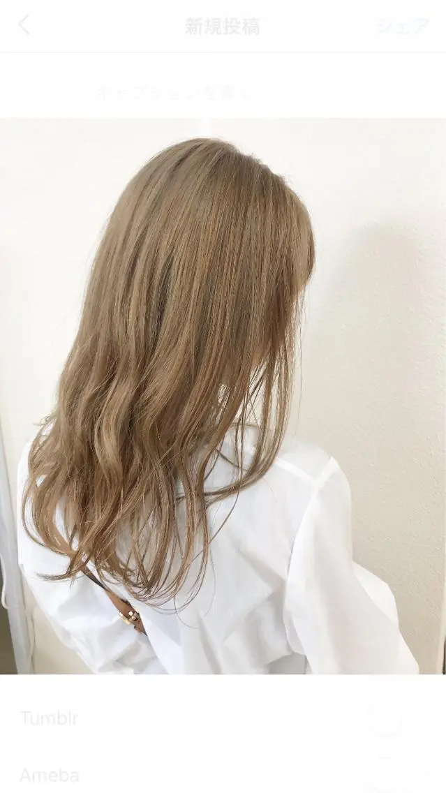 ロング カラー 🩵ハイトーン 美咲🩵のヘアスタイル