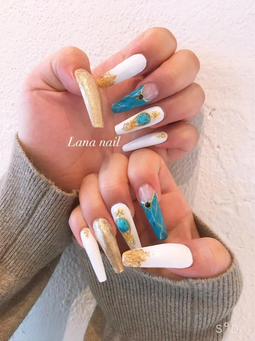 ネイル ロングネイル ハンドネイル Lana nailのネイルデザイン