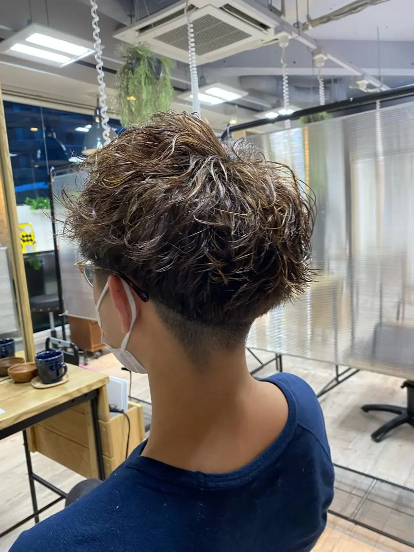 パーマ メンズ 髪質改善 メンズパーマゆうひのヘアスタイル