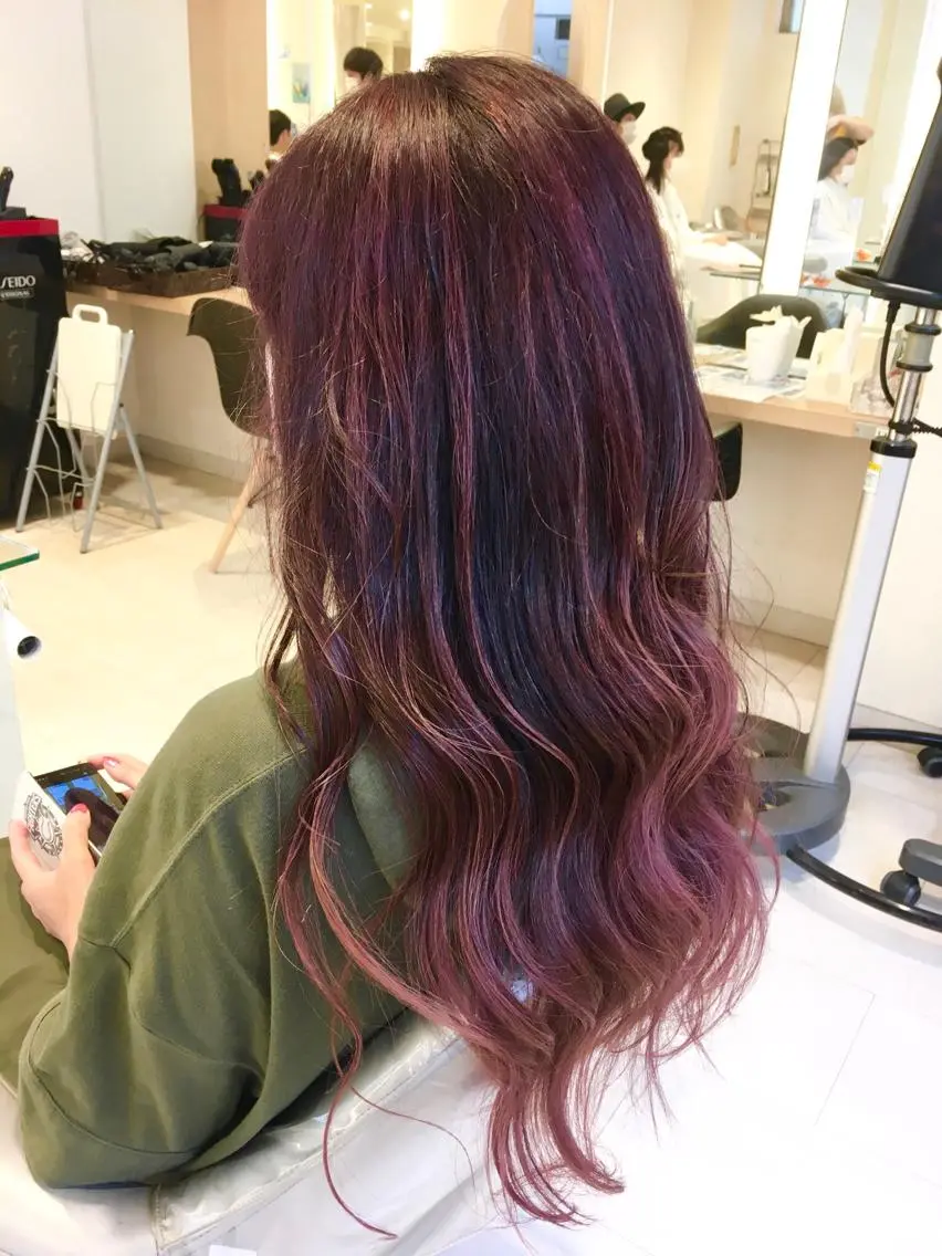 セミロング ハイライト 森島 雅之のヘアスタイル