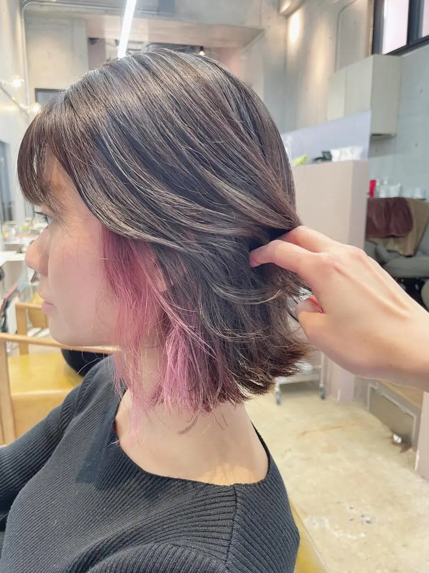ミディアム カット ヘアカラー 【髪質改善✨】 sanaのヘアスタイル