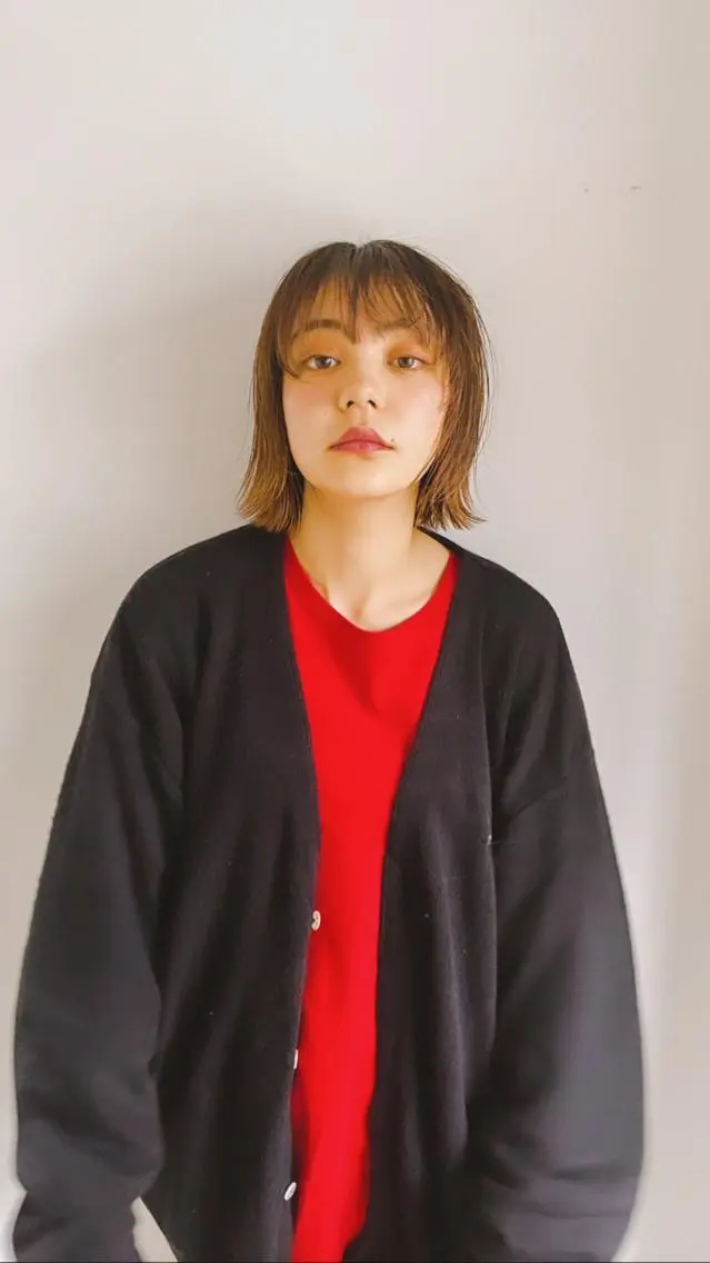 ミディアム カラー カット ヘアカラー トリートメント Takuma Suzuki中目黒のヘアスタイル