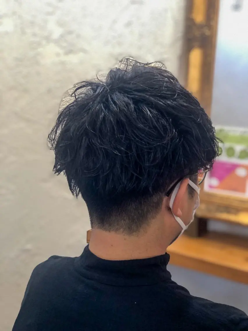 パーマ メンズ カット パーマ ヘッドスパ 正田 美帆のヘアスタイル