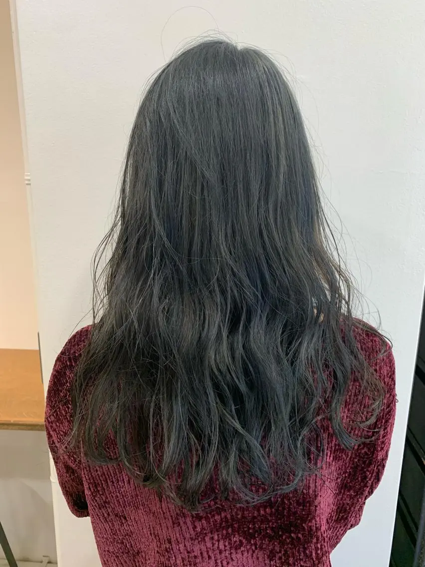 ロング アッシュ ヘアカラー トリートメント ヘッドスパ ヘアセット 大宮/山口 竣也のヘアスタイル
