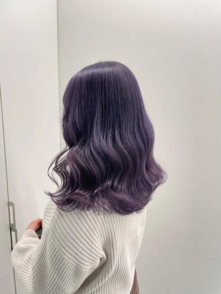 ミディアム カラー ヘアカラー トリートメント 🤍💕ブリーチカラ ーAyaka💕🤍のヘアスタイル