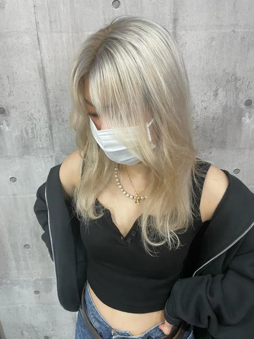 セミロング SHURI❤️🔥 中/韓mix ♡のヘアスタイル