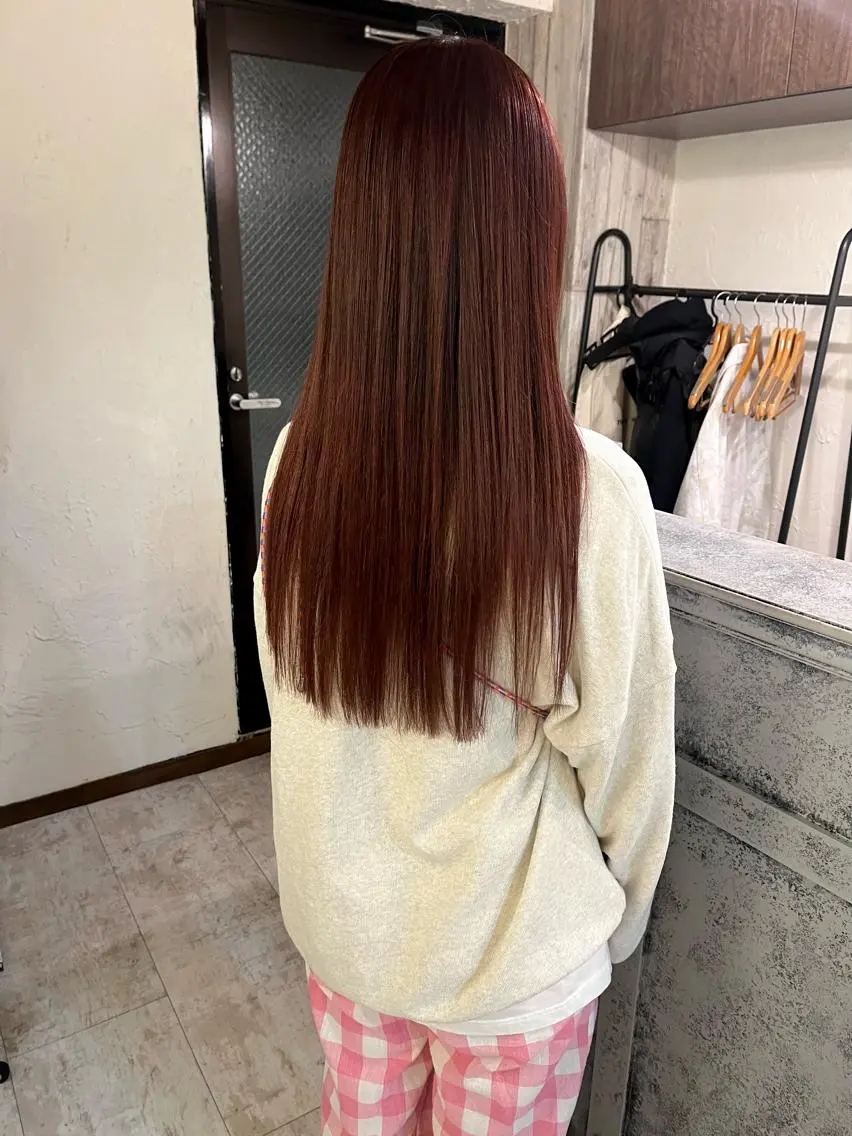 ロング カラー カット ヘアカラー トリートメント MAYU 💚森下のヘアスタイル