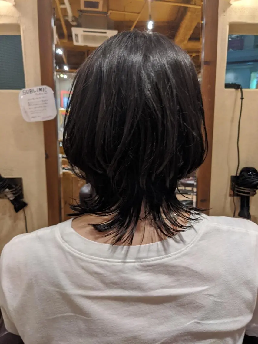 ショート 外ハネヘア ウルフカット 木下 峻輔/髪質改善特化のヘアスタイル