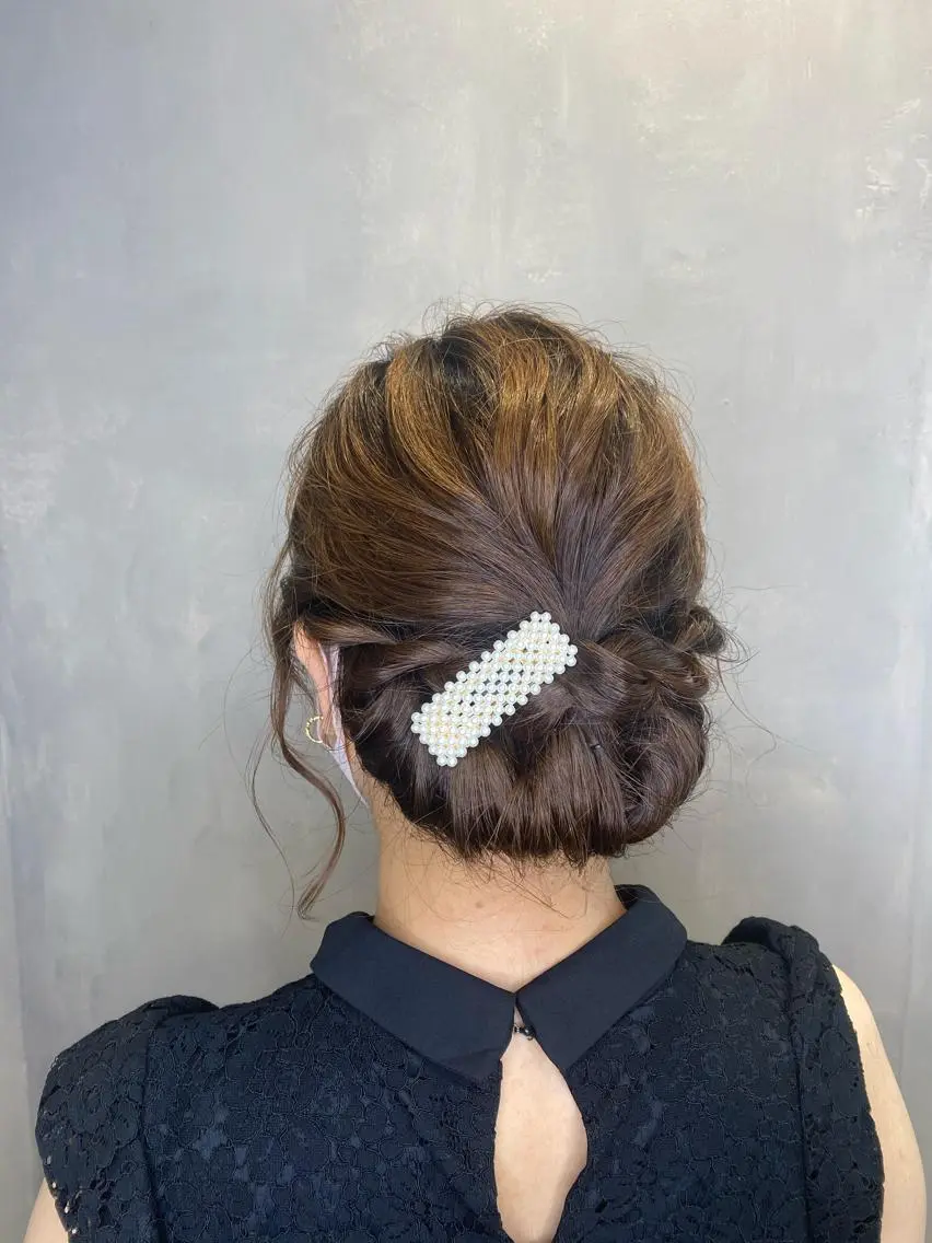 ミディアム ヘアアレンジ 伊藤 いほみのマツエク・マツパデザイン