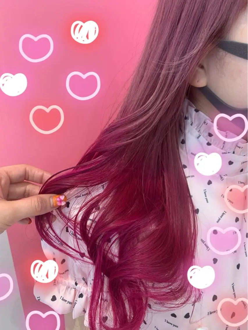 セミロング カラー グラデーションカラー 新宿駅近♡個室 ♡関口三都季🌜のヘアスタイル