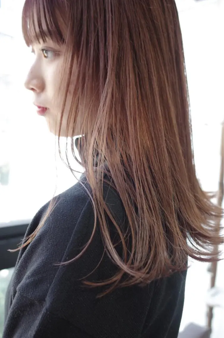 ミディアム カラー カット ヘアカラー トリートメント suvvy hairsalonのヘアスタイル