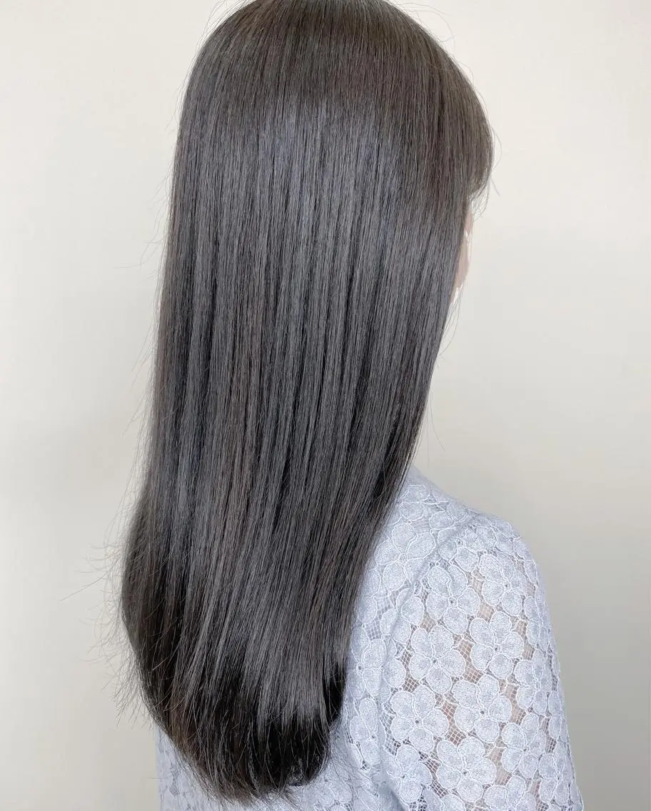 セミロング カラー アッシュ ブルーカラー ブルーアッシュ トリートメント 【透明感、艶髪】西村 有司のヘアスタイル