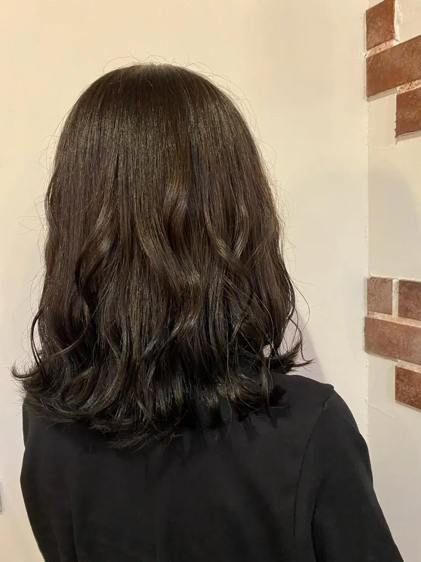 ミディアム 顔周りカット🍑 Zina難波 Akiのヘアスタイル