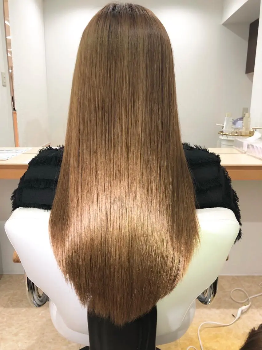 ロング 髪質改善 トリートメント 服部 樹季のヘアスタイル