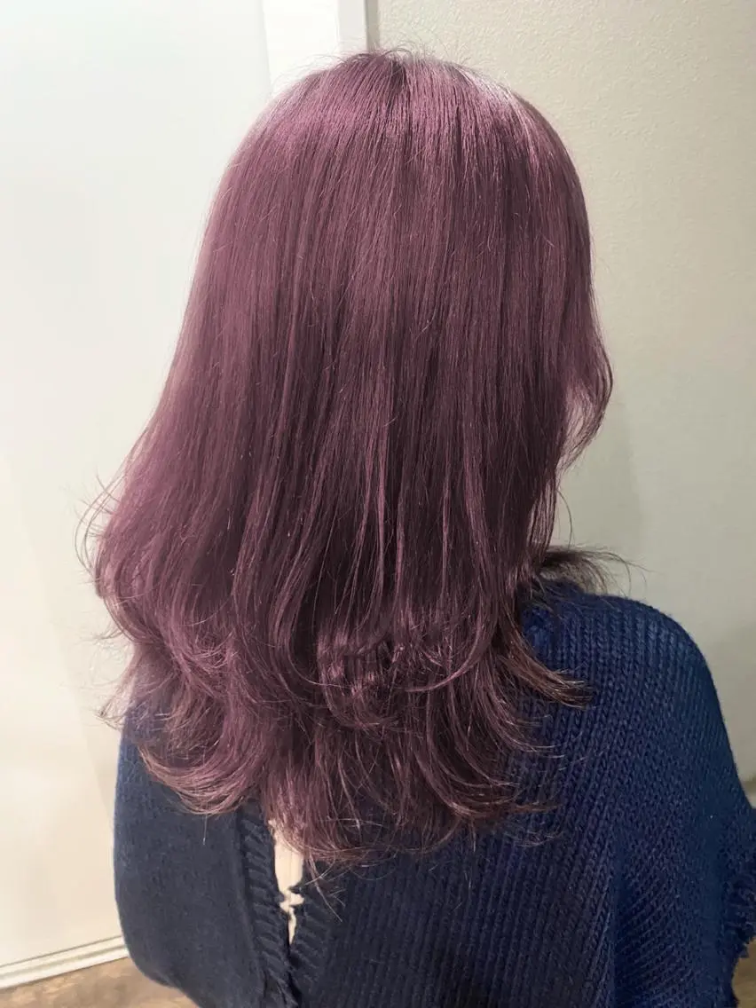 セミロング レイヤーカット moanin モーニンのヘアスタイル