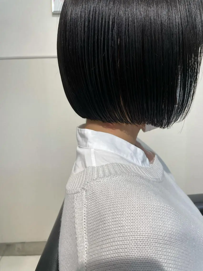 ショート カラー ブリーチ 透明感カラー ブリーチなしカラー パーマウルフショート 濱田匠のヘアスタイル