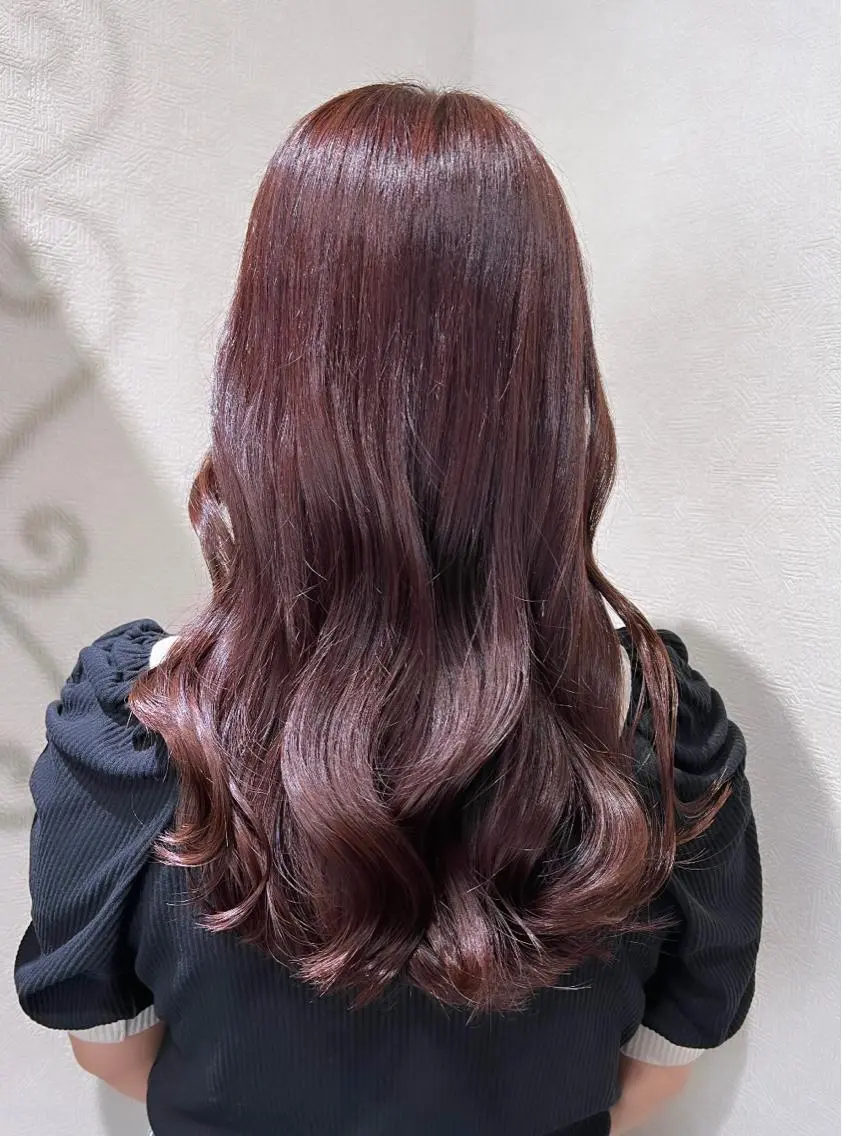 ロング カラー ベージュカラー ブリーチ ブラウンカラー カシス ダブルカラー カット ヘアカラー トリートメント 艶髪 ♡Tomiyaのヘアスタイル