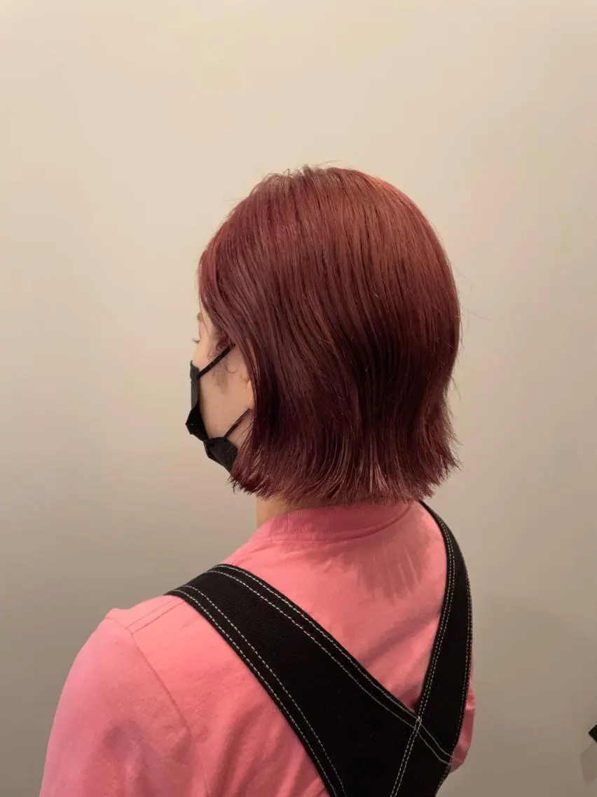 ミディアム カラー やまさきえりこ ニュアンスパーマのヘアスタイル