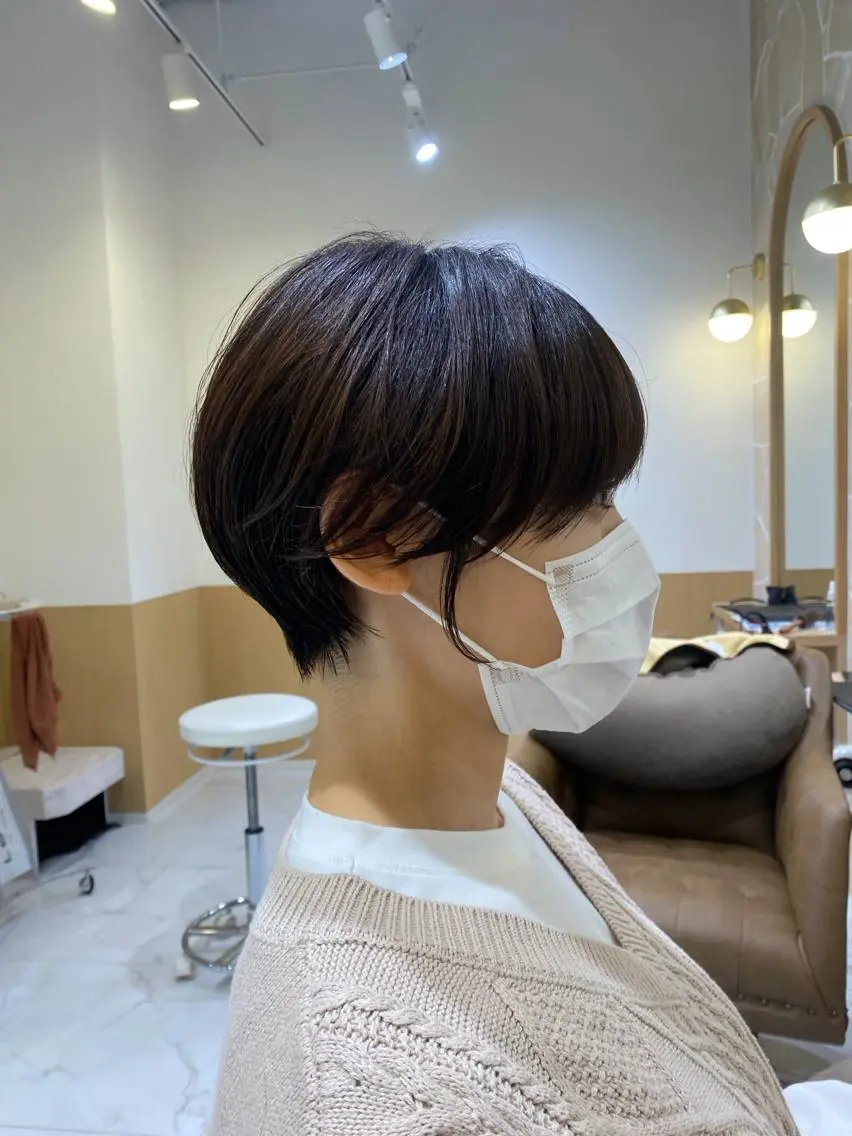 ショート 丸みショート ショートヘア 坂井 茅聖のヘアスタイル