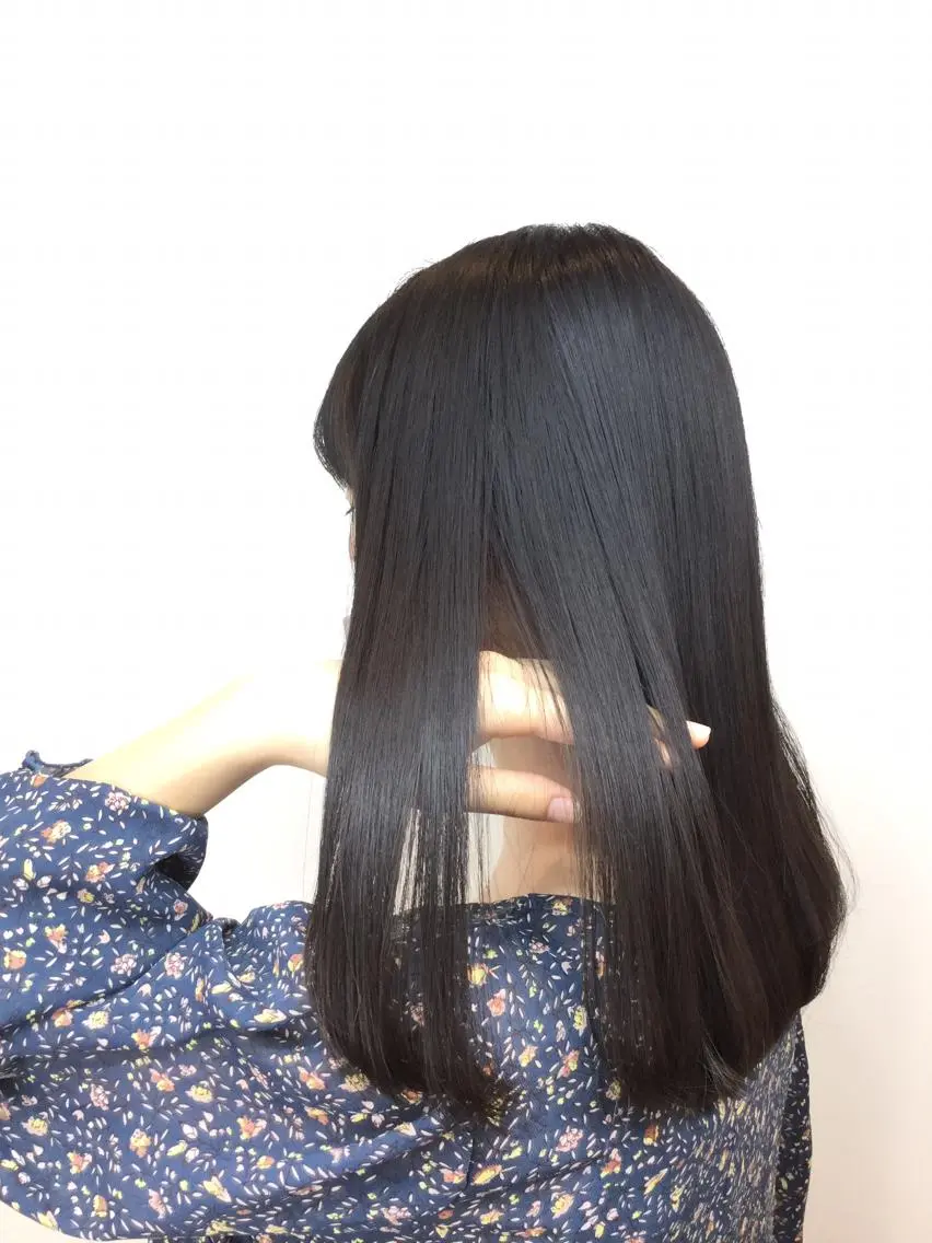 セミロング パーマ Annon プライベートサロンのヘアスタイル
