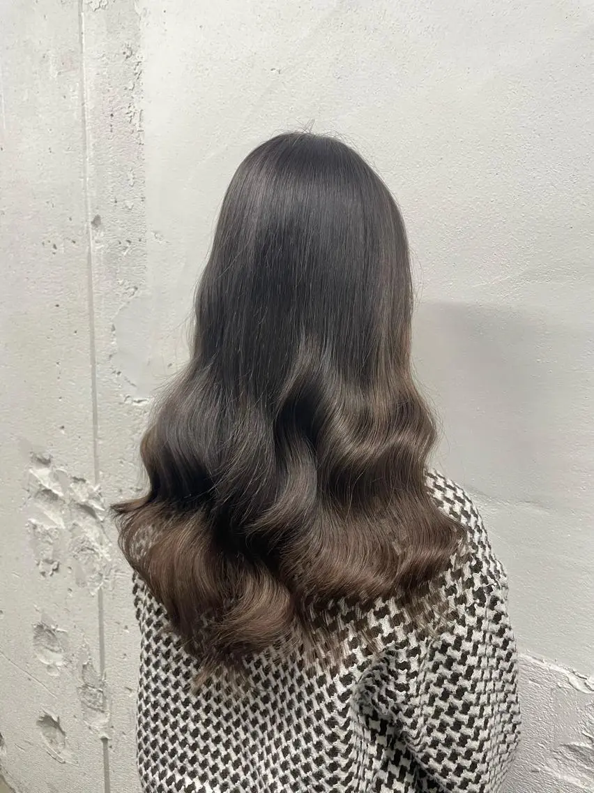 ロング カラー シールエクステ バレイヤージュ ミストバング ダブルカラー  フェイスフレーミング ヘアカラー エクステ 🧡艶髪/エクステ 🫧🧡YUKI❄️のヘアスタイル