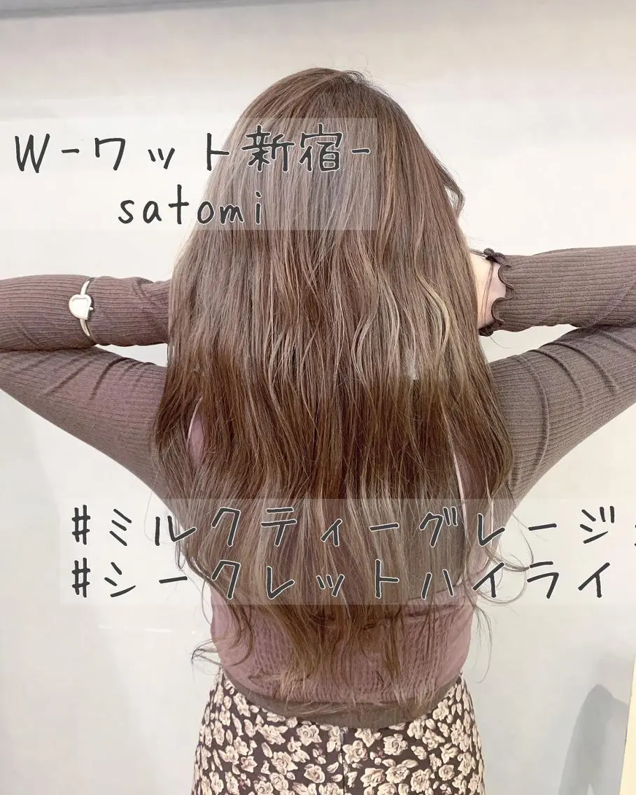 セミロング カラー パーマ ヘアアレンジ メンズ キッズ ネイル マツエク・マツパ 学生(メンズ向け) 学生 カット ヘアカラー 新宿駅近♡友達とOK 🦋W -ワット -のヘアスタイル
