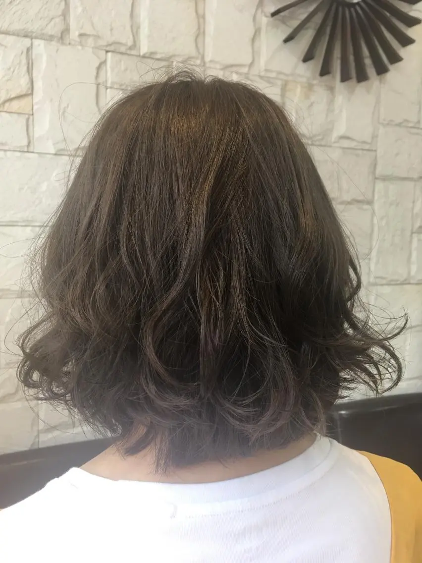 ミディアム カラー ベージュカラー フォギーベージュ ✨🌿大人可愛い愛さ れhair🌿✨松本のヘアスタイル