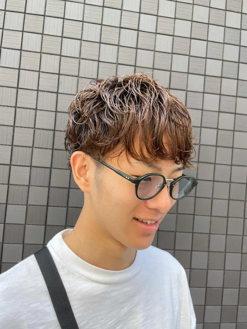ショート パーマ メンズ やまさきえりこ ニュアンスパーマのヘアスタイル