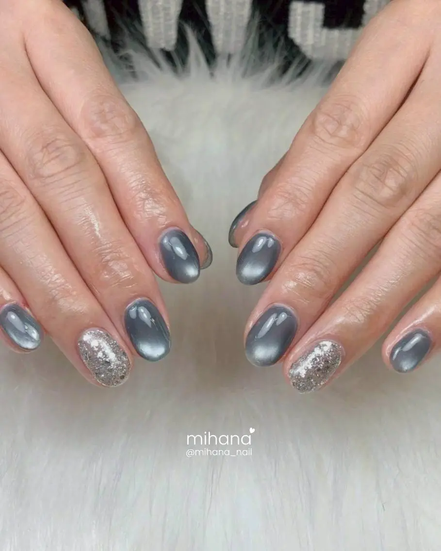ネイル ジェルネイル 韓国ネイル パラジェル ワンホンネイル ハンドネイル Mihana Nails.*♡のネイルデザイン