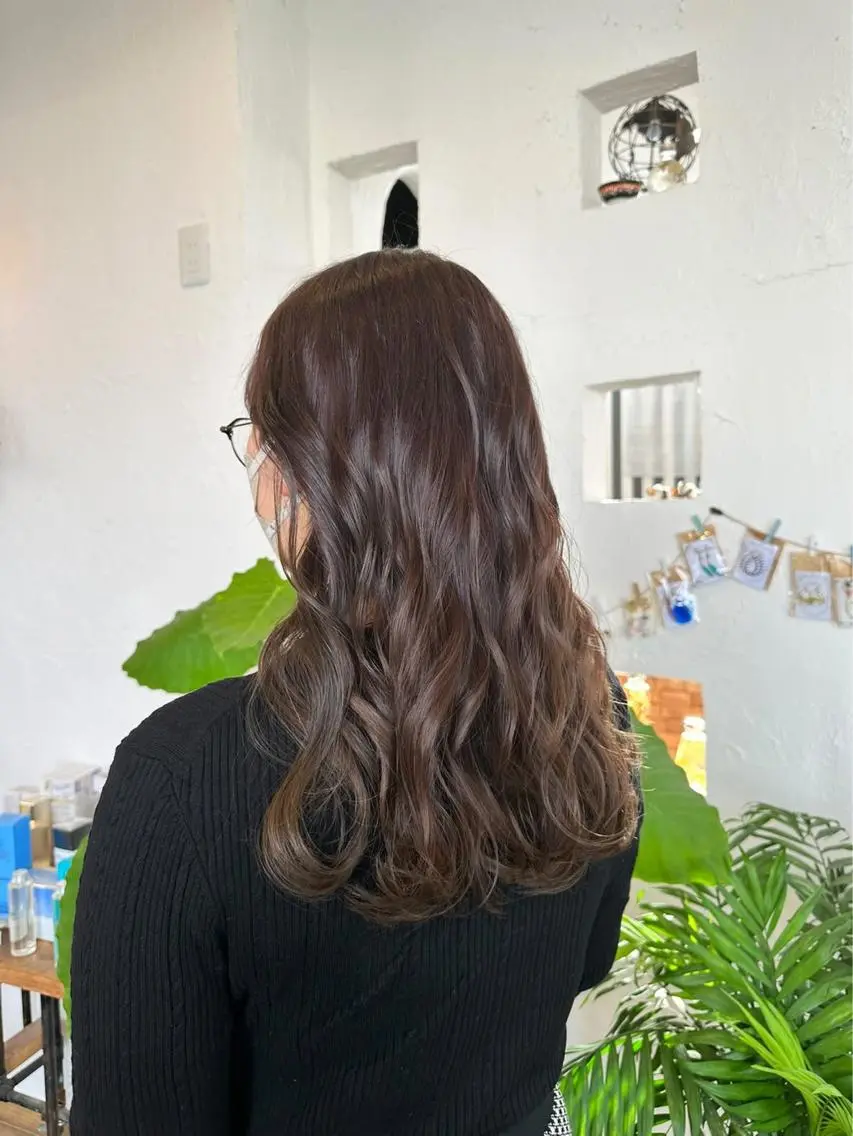 ロング カラー バレイヤージュ ベージュカラー ブリーチ ハイライトカラー 外国人風カラー カット ヘアカラー トリートメント 🌸小掛🌸 豊橋外国人風カラーのヘアスタイル