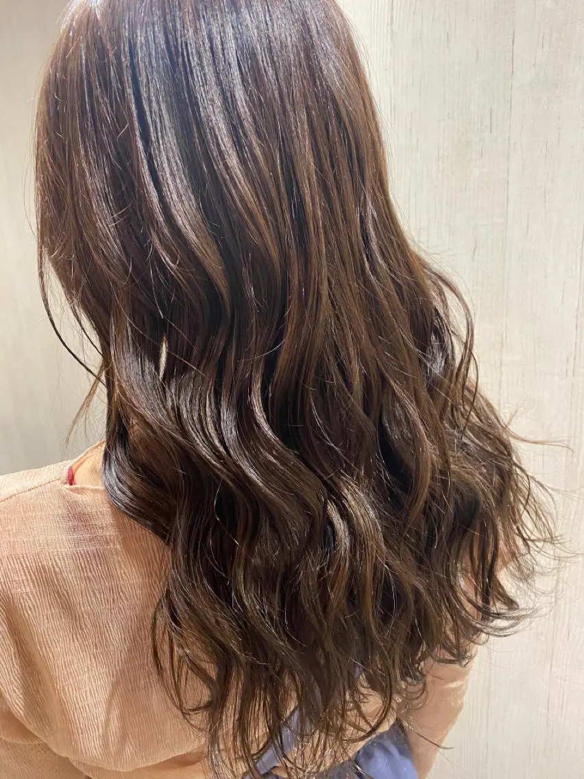 セミロング カラー ベージュカラー ブラウンカラー ブラウンベージュ ナチュラルブラウン 柴田 翔太郎のヘアスタイル