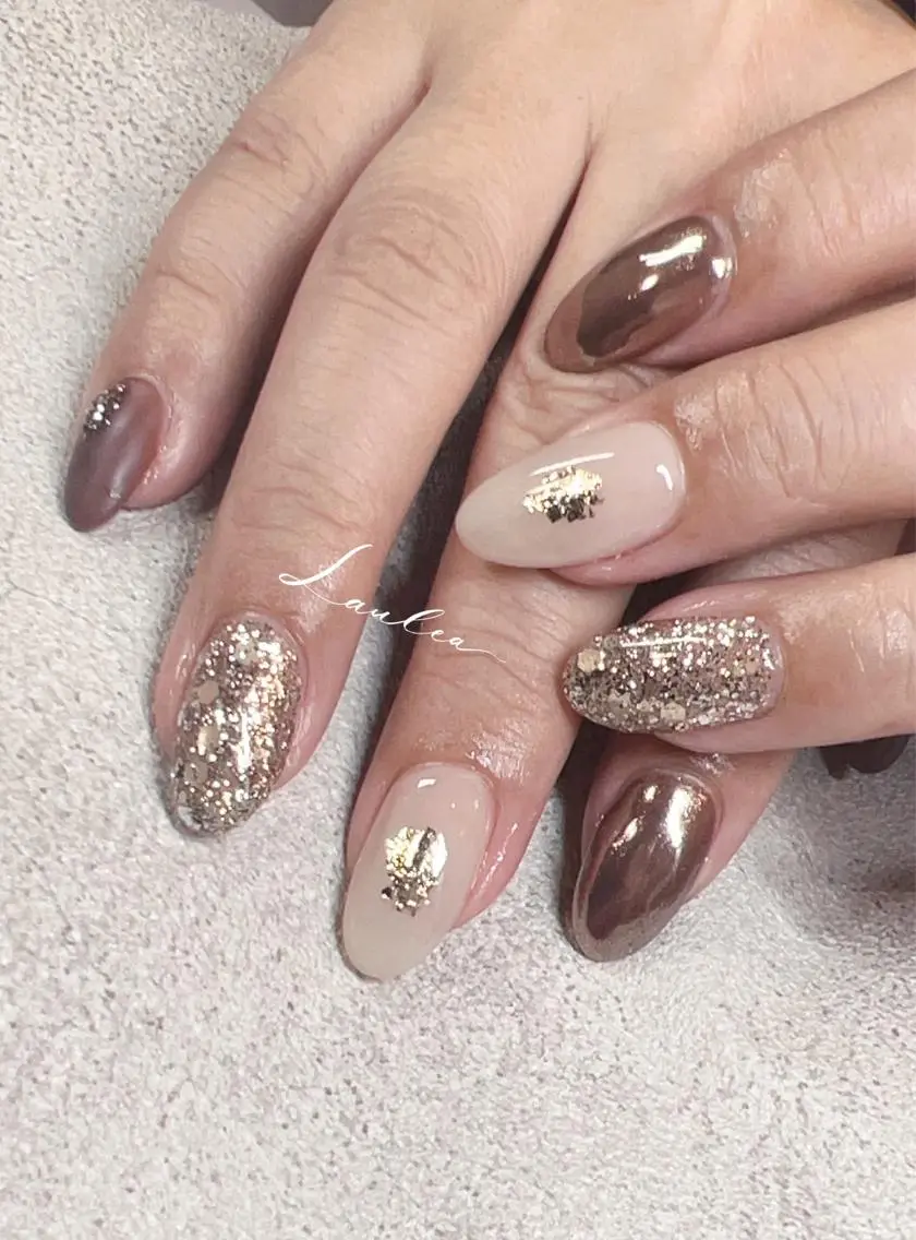 ネイル フットネイル 韓国ネイル ハンドネイル nail salon Lauleaのネイルデザイン