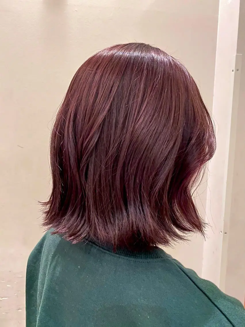 ショート カラー ピンクカラー ミヤワキ モモコのヘアスタイル