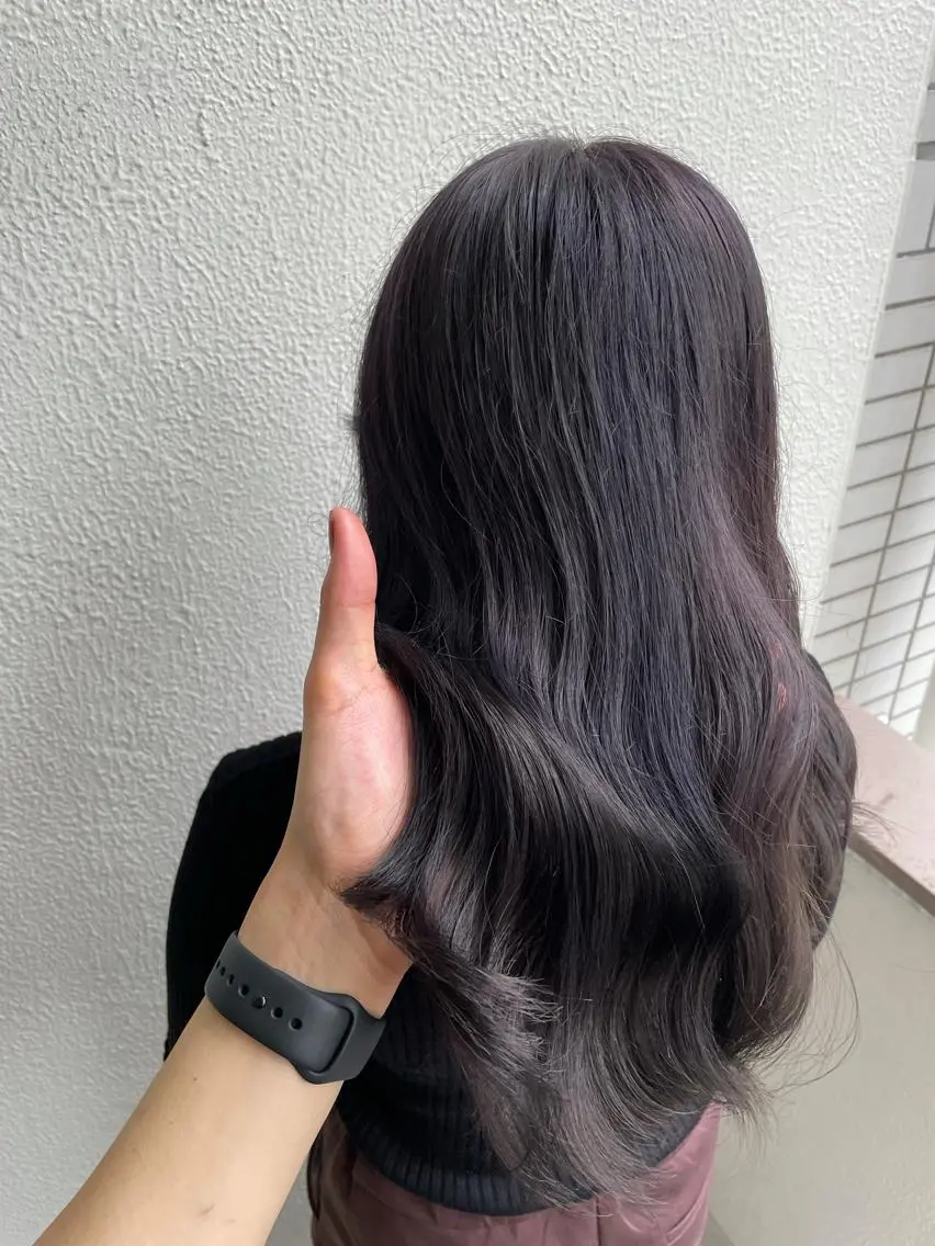 セミロング カラー ラベンダーカラー パープルカラー ベージュカラー💖 やすひろのヘアスタイル
