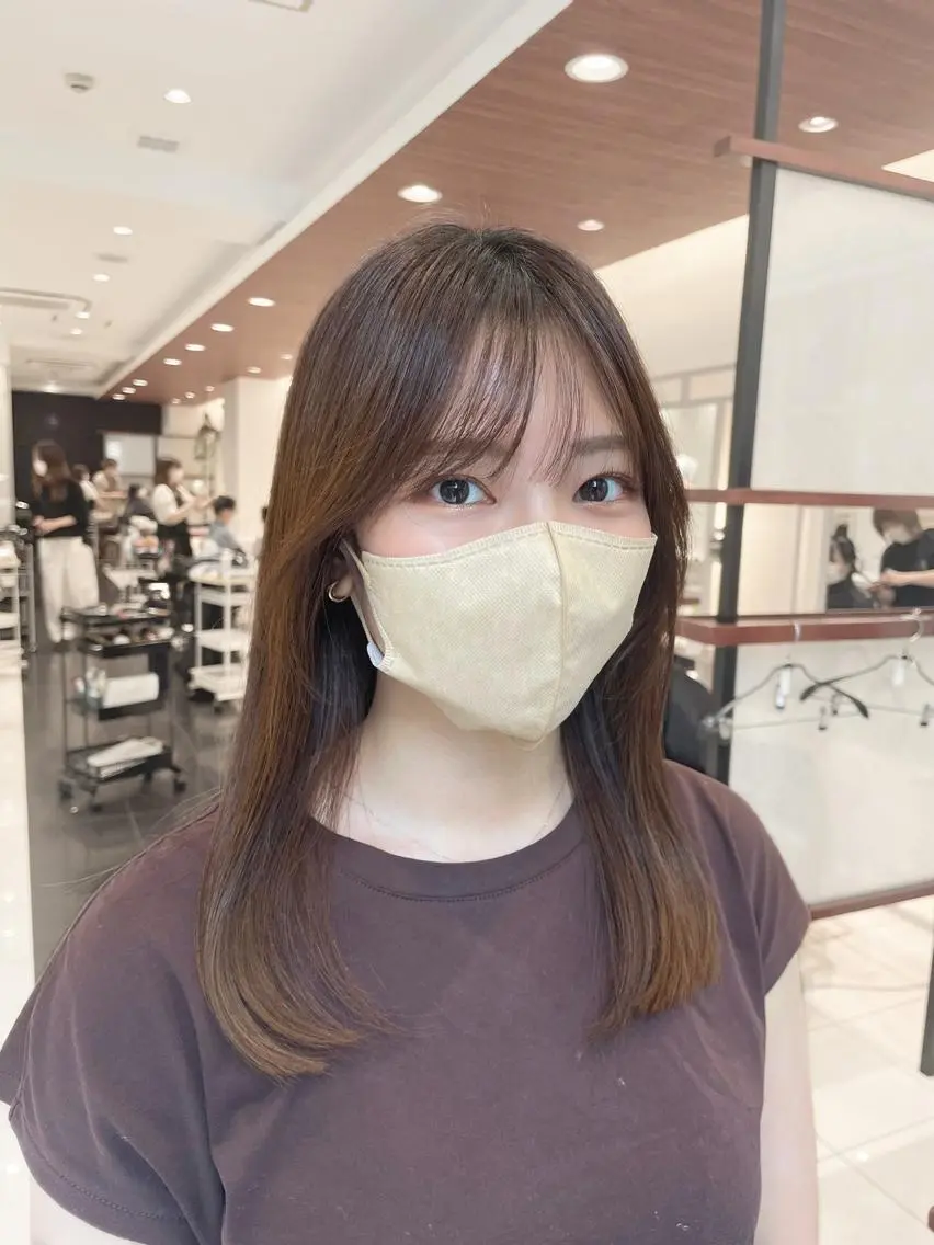 ミディアム パーマ BiBi 武田 あやのヘアスタイル