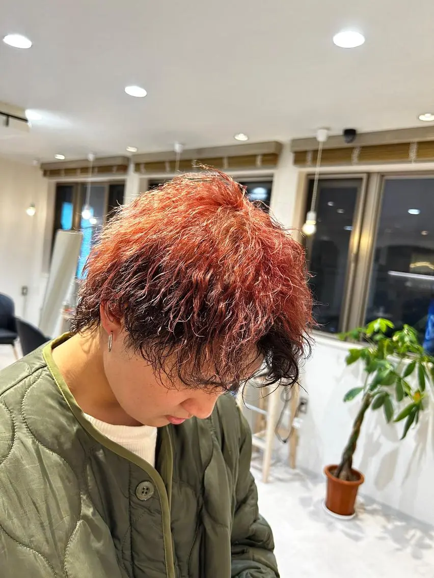 ショート パーマ メンズ メンズパーマ メンズ支持数No.1 👑リュウ👑のヘアスタイル