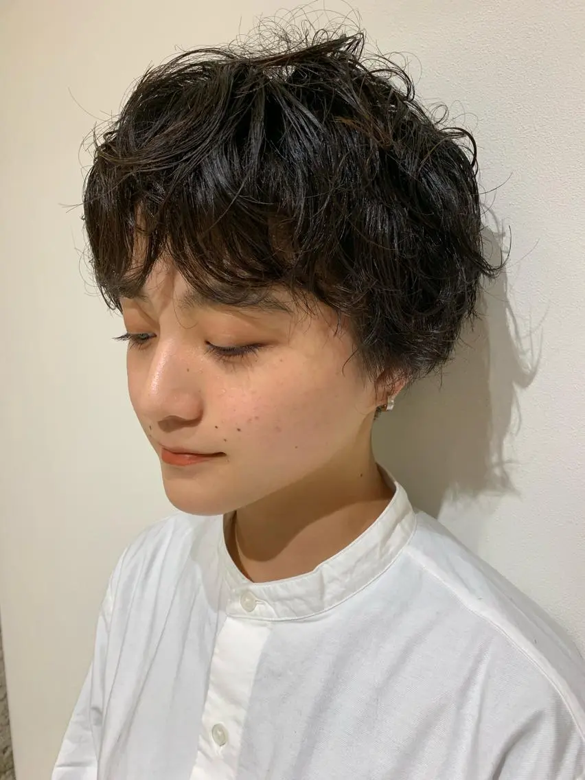 ショート パーマ ニュアンスパーマ ANY／SUE 千葉パーマのヘアスタイル