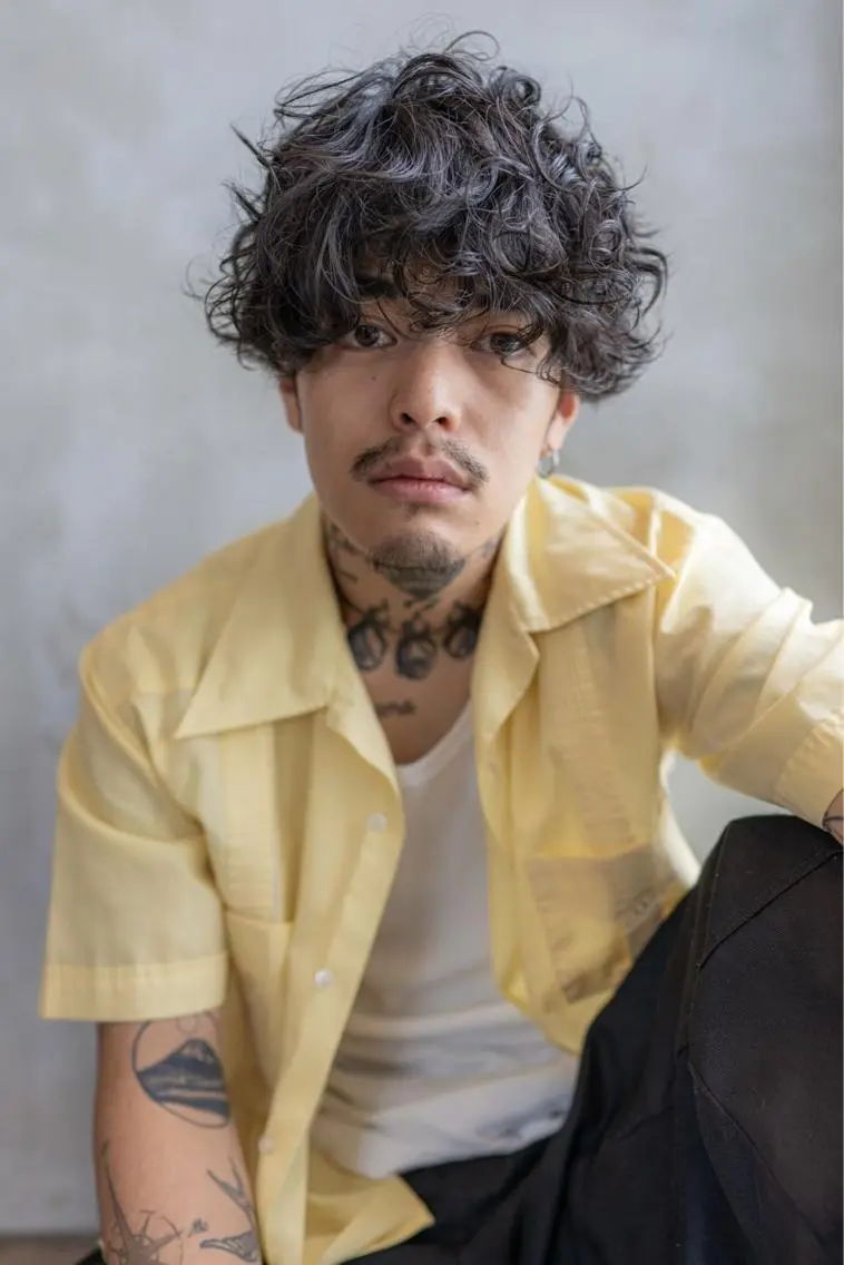 パーマ メンズ 10月限定モニター 髪質改善美髪矯正のヘアスタイル
