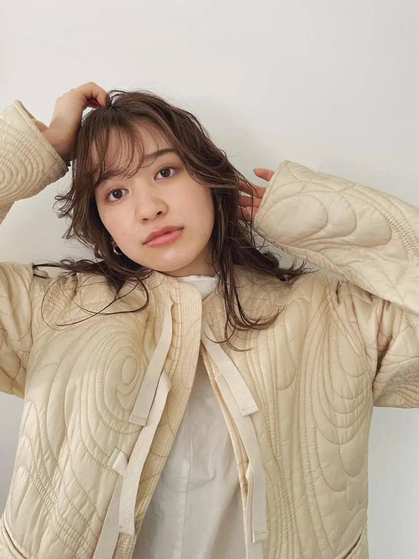 セミロング カラー 佐伯 和佳のヘアスタイル