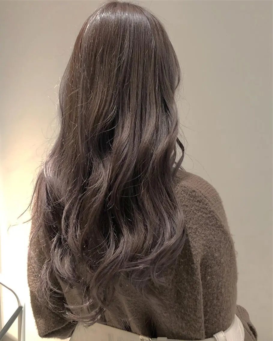 ロング カラー カット ヘアカラー トリートメント ヘッドスパ ヘアセット 圧倒的透明感カラー nana🦕のヘアスタイル