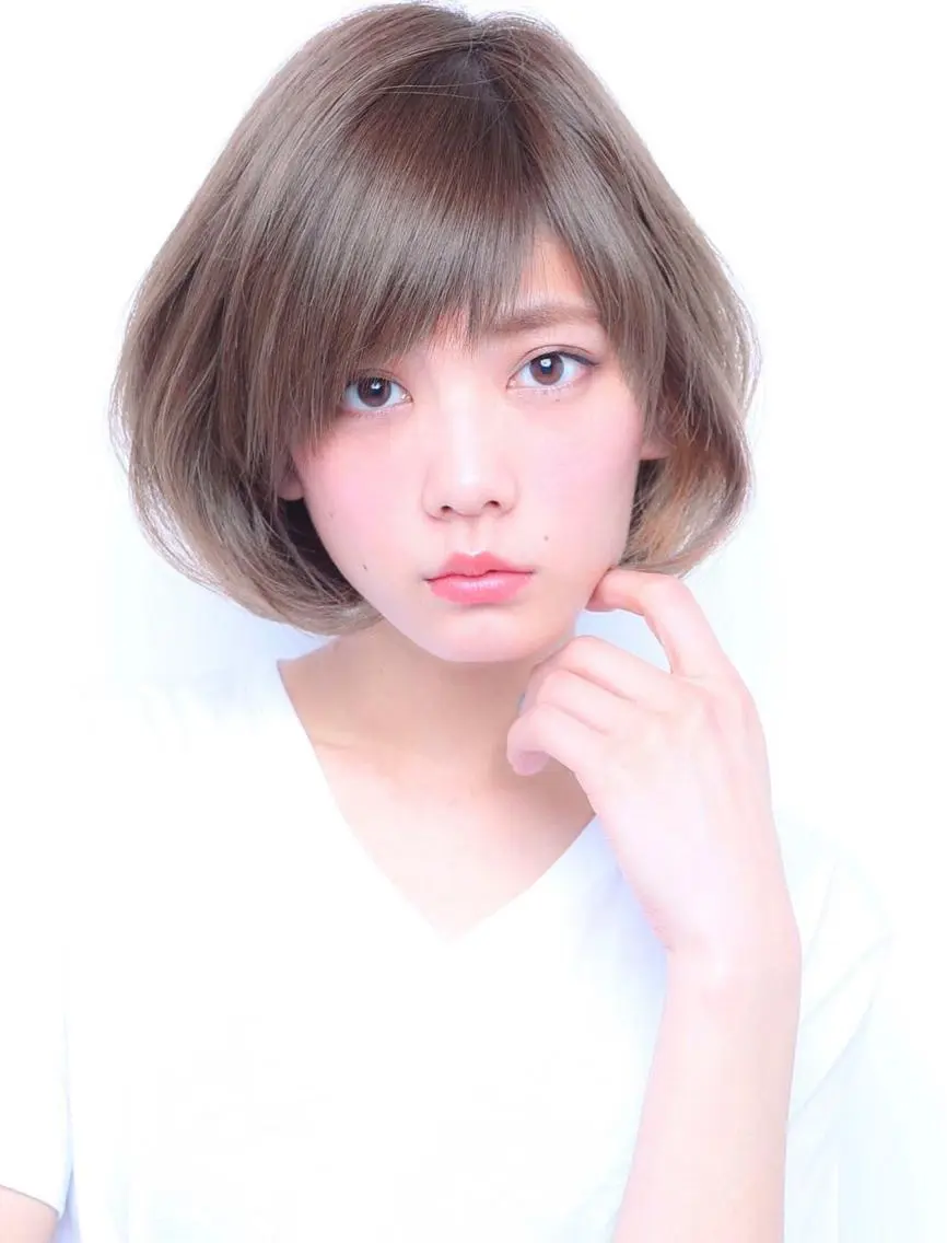 ショート カラー モテ髪透明感❤️ デイズヘアカラーのヘアスタイル