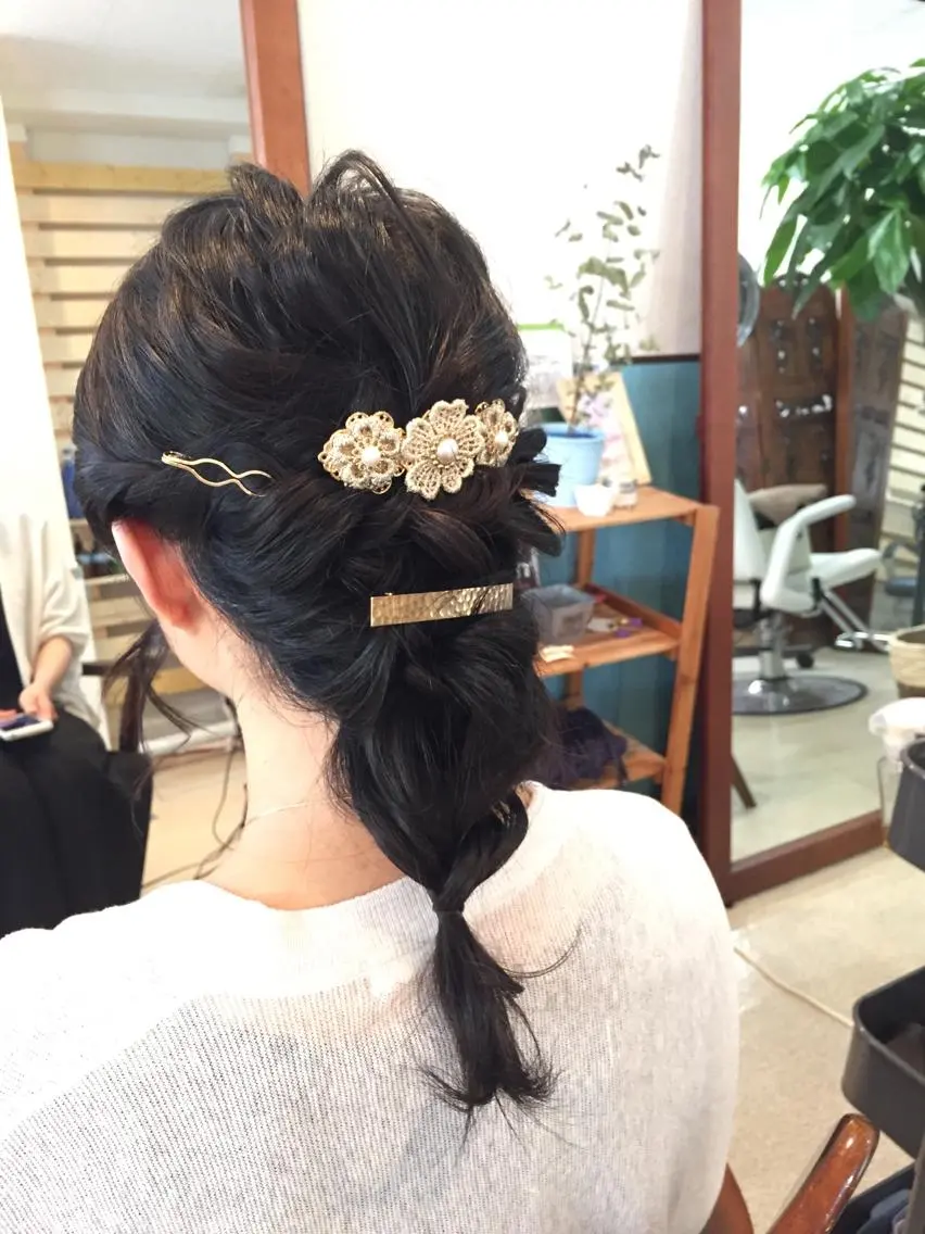 ミディアム セミロング ロング ヘアアレンジ 早朝✨ヘアセット 着付け/清水玲歌のその他イメージ