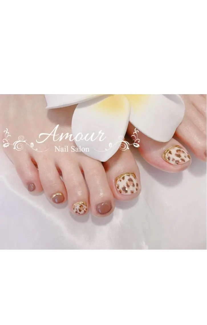 ネイル アニマル柄 nailsalon ♡amour♡のネイルデザイン