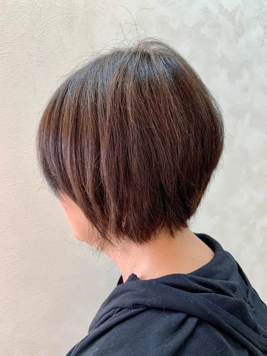 ショート カラー カット トリートメント 加藤 産休につき8月末までのヘアスタイル