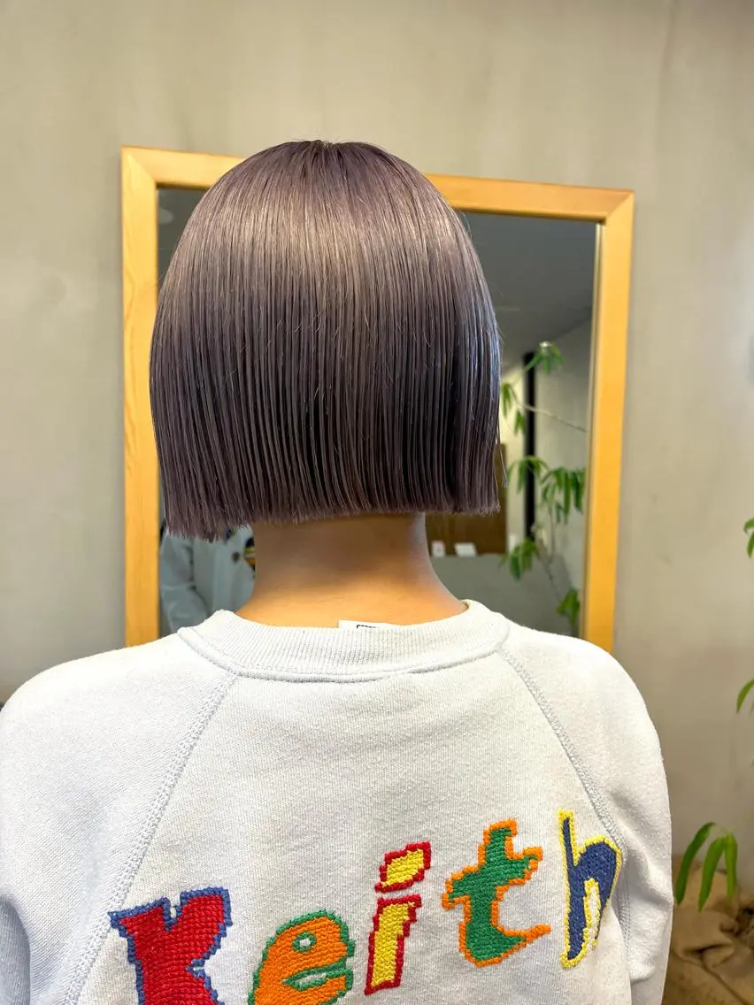 ショート カラー ena/ブリーチなし 透明感・レイヤー🎀のヘアスタイル