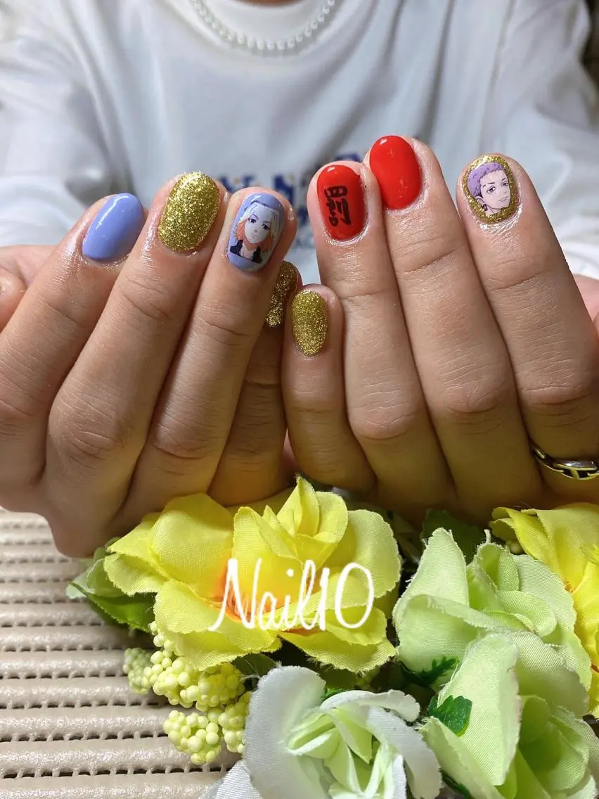 ネイル アートネイル ラメ(グリッター) ラメグラデーション ハンドネイル Nail10 Kakoのネイルデザイン