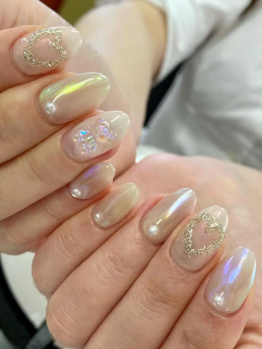 ネイル オーロラネイル ハンドネイル Freak♡ Rieのネイルデザイン