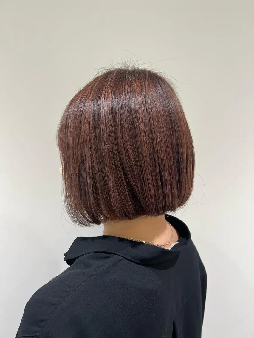 ミディアム カラー ベージュカラー ハイライトカラー ラベンダーカラー ラベンダーピンク ピンクカラー カット ヘアカラー トリートメント 【暖色カラー特化】 中山由梨のヘアスタイル