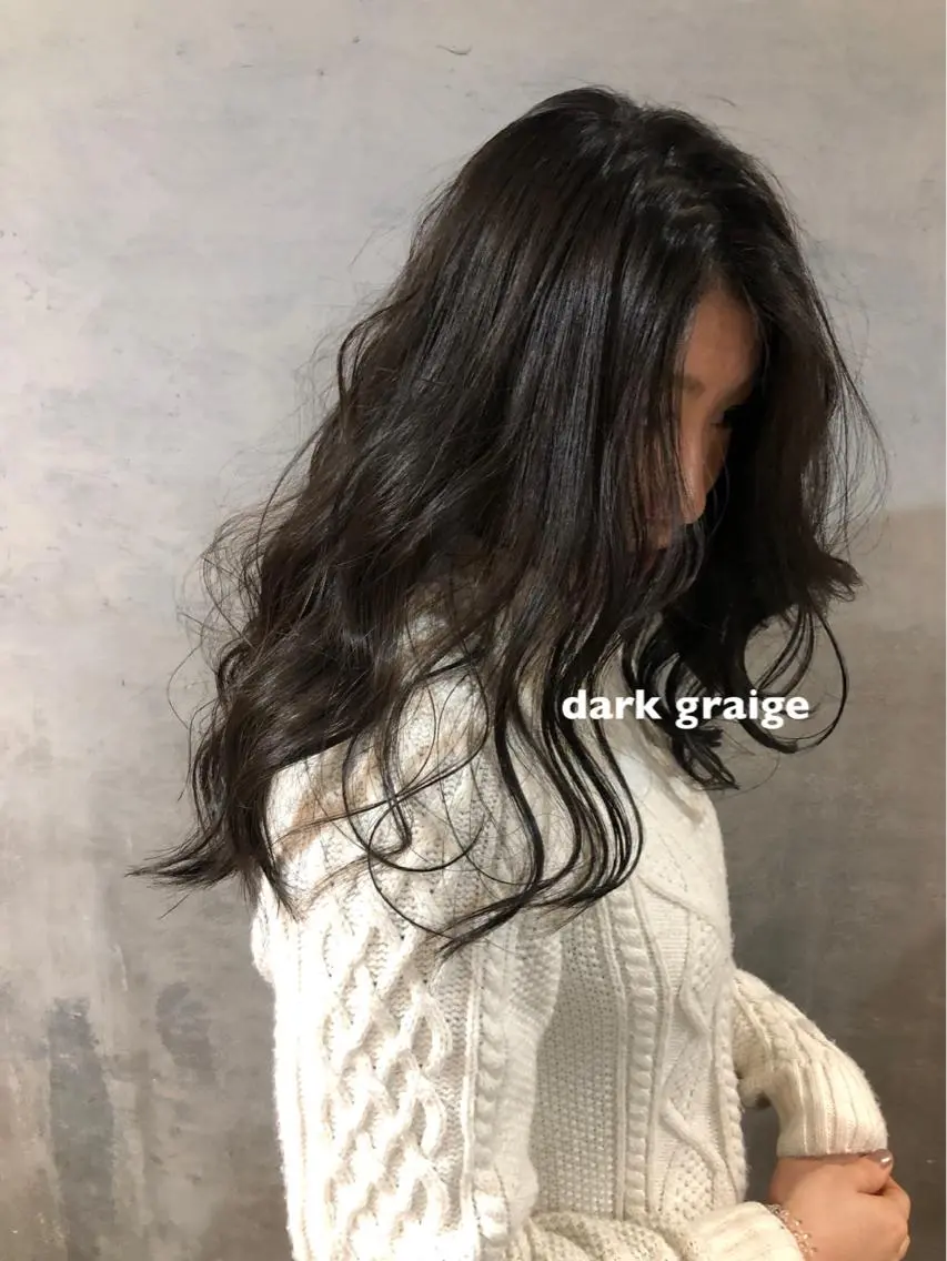 ロング カラー ヘアカラー トリートメント ヘッドスパ ツキノキ ミナのヘアスタイル